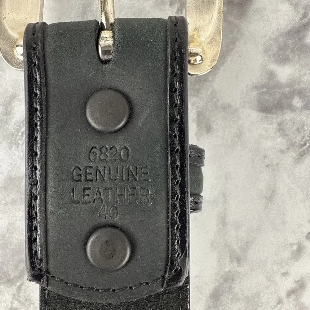 3D Mens Diamond Concho Embroidered Western Black Leather‎ Belt Size 40